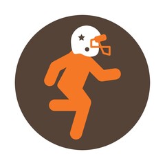 Poster - american football player running