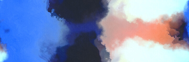 Poster - abstract watercolor background with watercolor paint style with royal blue, light gray and very dark blue colors