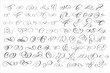 © yasnaten - 70 brush ink calligraphy swirls and flourishes set