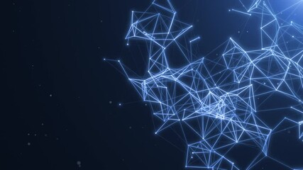 Wall Mural - digital network background lines black