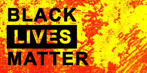 Poster - The inscription black lives matter with texture