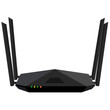 © junce11 - Black Modern Internet Wireless router with 4 antenna vector illustration.