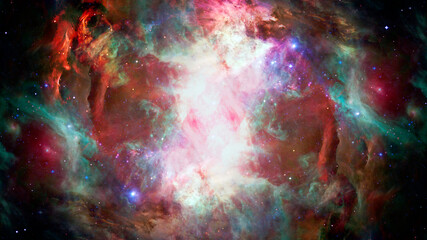 Wall Mural - extreme star cluster bursts into life. elements of this image furnished by nasa