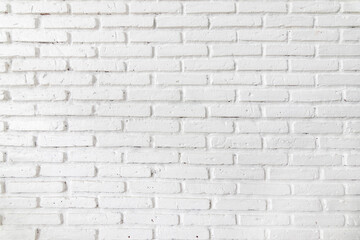  White brick walls that are not plastered background and texture. The texture of the brick is white. Background of empty brick basement wall.