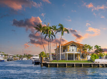 A Large House On The Intracoastal Waterway In Fort Lauderdale