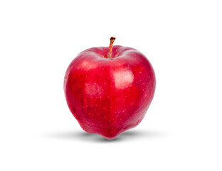 Wall Mural - Red apple on white background