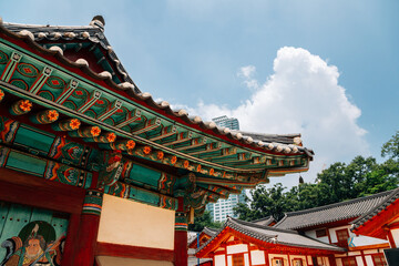 Wall Mural - Bongeunsa temple in Seoul, Korea