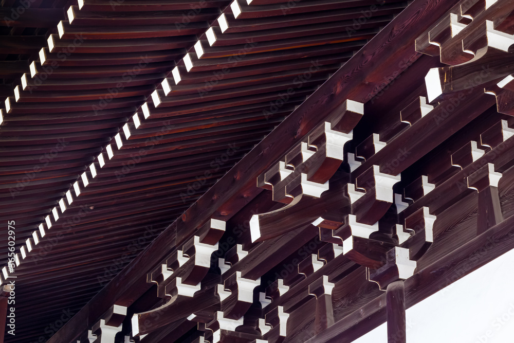 Dougong Rafter Japanese & Chinese Temple use of complex architectural Dougong ...