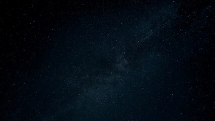 milky way galaxy motion and falling stars on summer night starry sky,universe field 4k