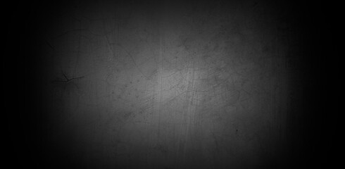 Old wall texture cement dark black gray  background abstract grey color design are light with white gradient background.