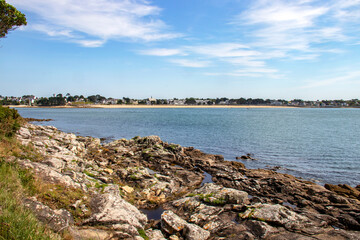 Wall Mural - Sainte-Marine. Combrit. Vue sur l'Odet depuis le sentier côtier. Finistère. Bretagne	