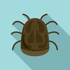 Poster - Bug disease icon. Flat illustration of bug disease vector icon for web design