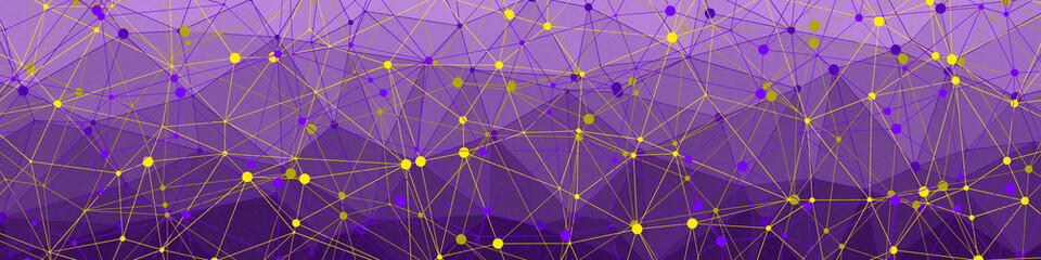 Gold color Abstract color Low-Polygones Generative Art background illustration