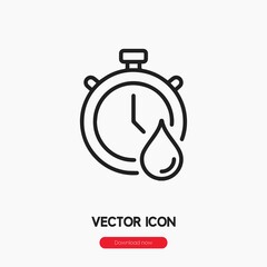 Poster - fast dry icon vector. Linear style sign for mobile concept and web design. fast dry symbol illustration. Pixel vector graphics - Vector.