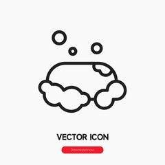 Poster - soap icon vector sign symbol