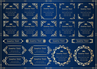 Wall Mural - blue and white christmas ornaments