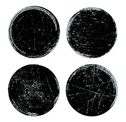 Poster - Set of grunge round frames.