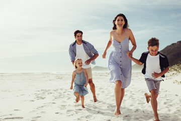 Wall Mural - Family enjoying on a vacation