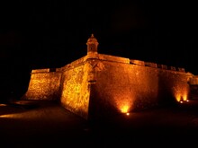 El Morro - Castle In Puerto Rico Of San Felipe Del Morro At Night 2009