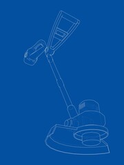 Wall Mural - outline trimmer grass cutter