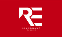 Alphabet Letters Initials Monogram Logo RE, ER, R And E