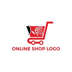 Shop logo icon, shopping logo design vector isolated , shop logo template