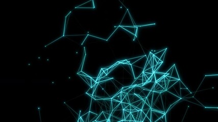 Wall Mural - lines abstract technology network backdrop