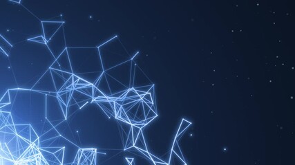 Wall Mural - futuristic technology blue business background