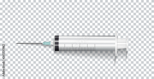 Cuadros en Lienzo Naturalistic Syringe with Needle for Injection, Vaccines, Medicines