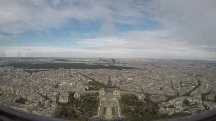 Canvas Print - view from eiffel tower