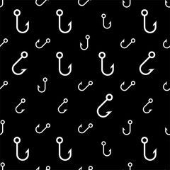 Poster - Fish Hook Seamless Pattern Design