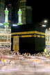 Worship and circumambulation around the Kaaba in Mecca