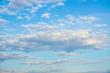 Sunny day blue sky with fluffy cloud