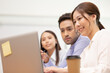 © sopradit - Asian business man and women meeting and talk about job in office.