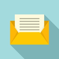 Poster - Marketing mail icon. Flat illustration of marketing mail vector icon for web design