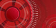 Blue and red HUD circles futuristic abstract background
