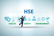 © Elnur - HSE concept for health safety environment with businessman