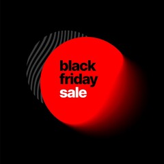 Wall Mural - Black Friday banner with blur effect. Concept for sale banners, posters and cards. Vector illustration for special offer.