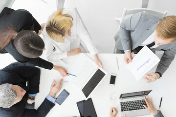 Wall Mural - Business people at meeting