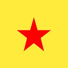 Texture Image For Background Wallpaper With Red Star With Yellow Background 
