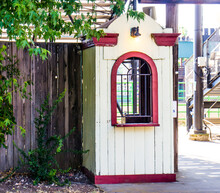 Old Wooden Ticket Admission Booth
