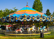 Merry Go Round At Local County Fair