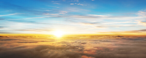 Wall Mural - sunset above the clouds