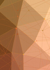  Bright Orange color Abstract color Low-Polygones Generative Art background illustration