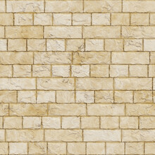 Seamless Yellow Stone Wall Texture.