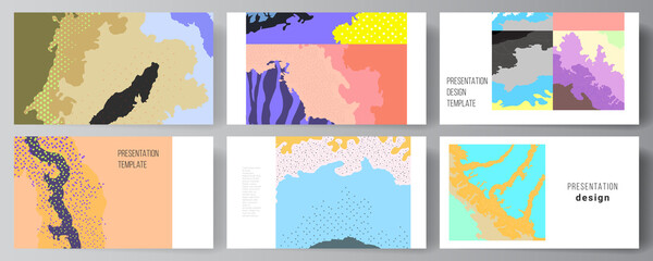 Wall Mural - vector layout of the presentation slides design templates, multipurpose template for presentation br