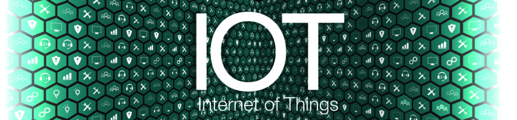 Poster - Spider web of network connections with on a futuristic blue background EPS10 Internet of things (IoT) and networking concept for connected devices