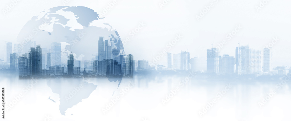 The world logistics, there are world map background - obrazy, fototapety, plakaty 