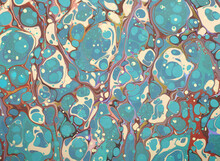An Ink Marbling Abstract Pattern, Similar To Marbled Ink Techniques Used On The Inner Cover Linings Of Vintage And Antiquarian Books