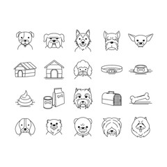 Sticker - set of dog icons